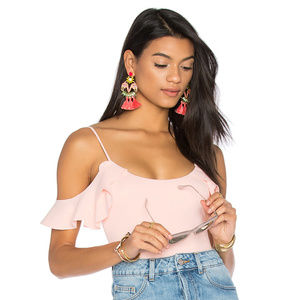LPA ruffled bodysuit, size small
